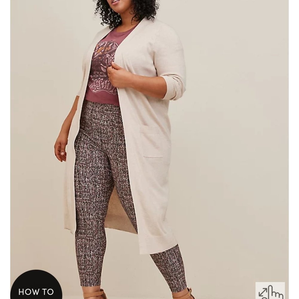Torrid Oatmeal Long Cardigan